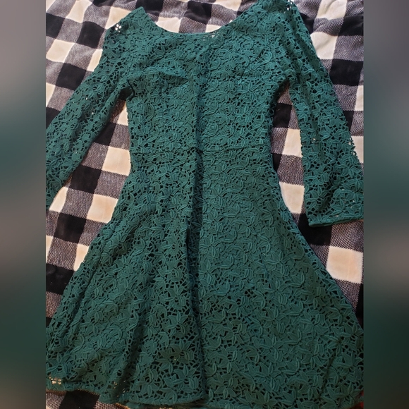 Joie dress emerald green 3/4 sleeve - Picture 3 of 7